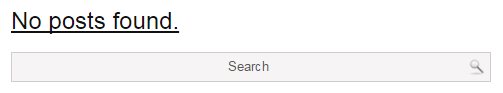 Tag page showing: Sorry, no posts matched your criteria